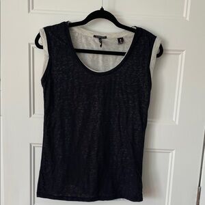 Scotch & Soda Navy and Cream Muscle Tee